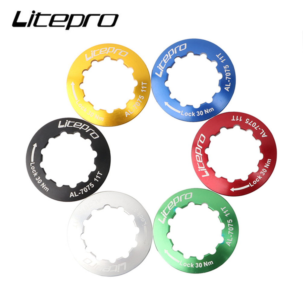 Litepro MTB кассета маховика велосипеда кассета складной велосипед алюминиевый сплав крышка свободного колеса кольцо замок
