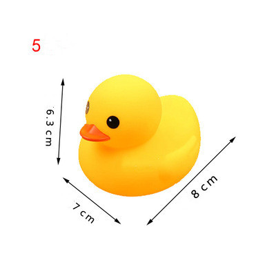Customized Logo Available Weighted Floating Duck PVC Vinyl Bath Duck Toy for Kids