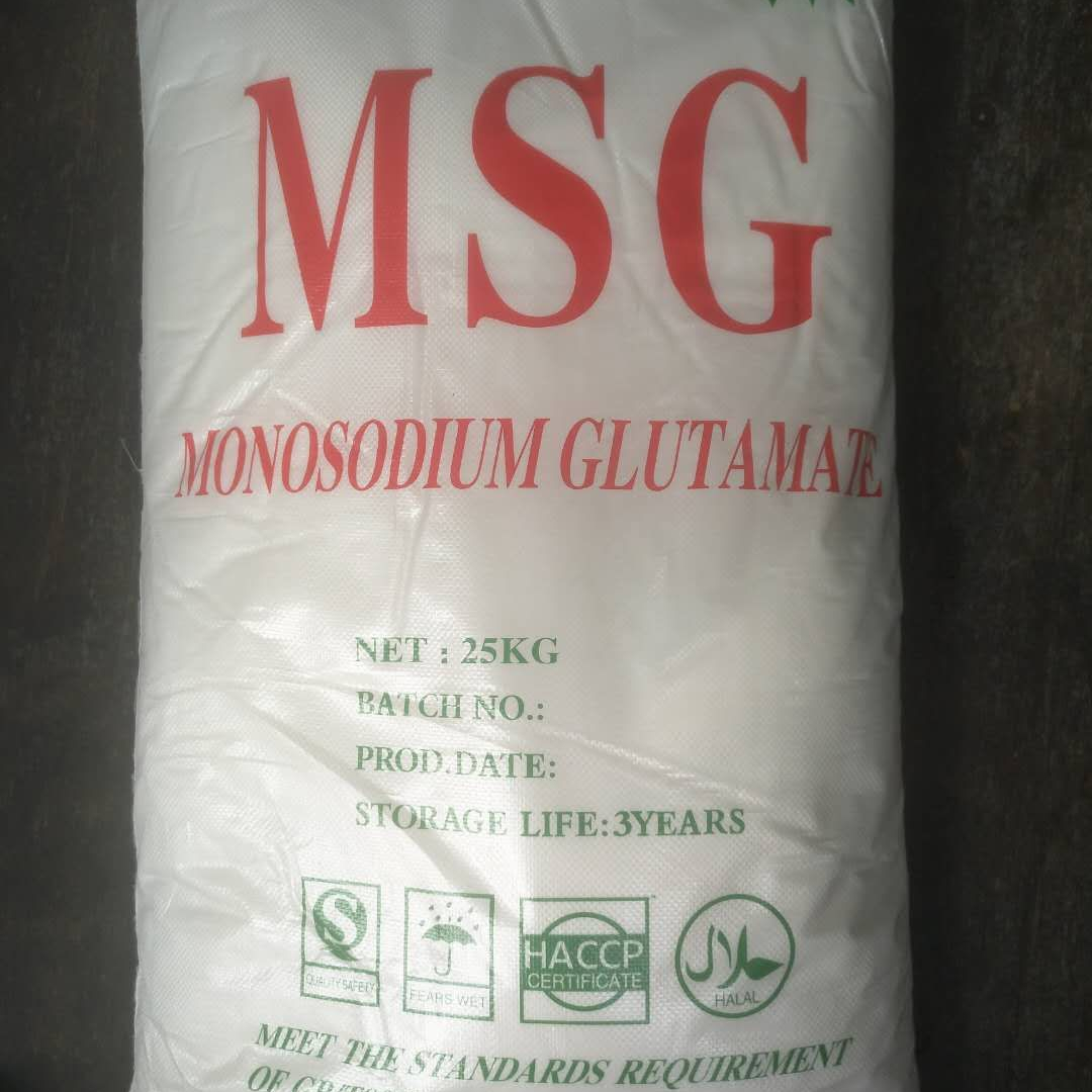 25 кг упаковка MSG, 20,30,40,60,80 сетка и порошок мононатрия глутамат, завод MSG