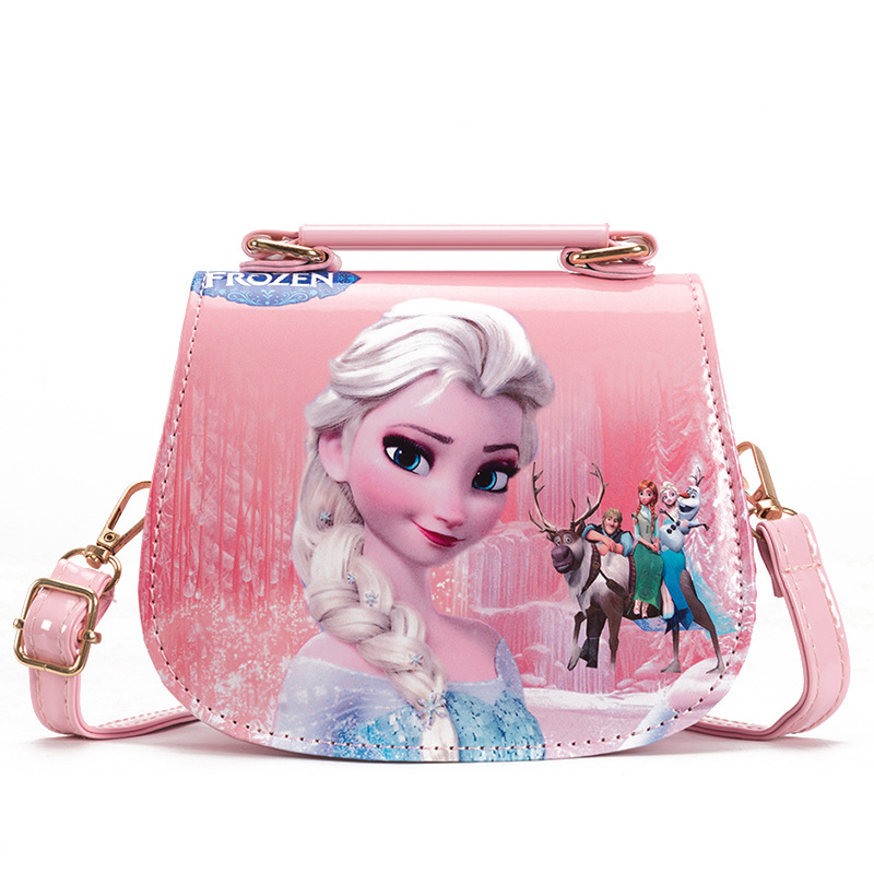 Girlish Fashionable cartoon Prints Purses Little Shoulder Crossbody Bags Pu Leather Mini Kids Handbags For Girls