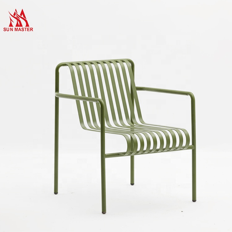 4-Piece Steel Frame Powder Coating Chair Outdoor Patio Conversation Furniture Garden Leisure Chair with Modern Design Table set