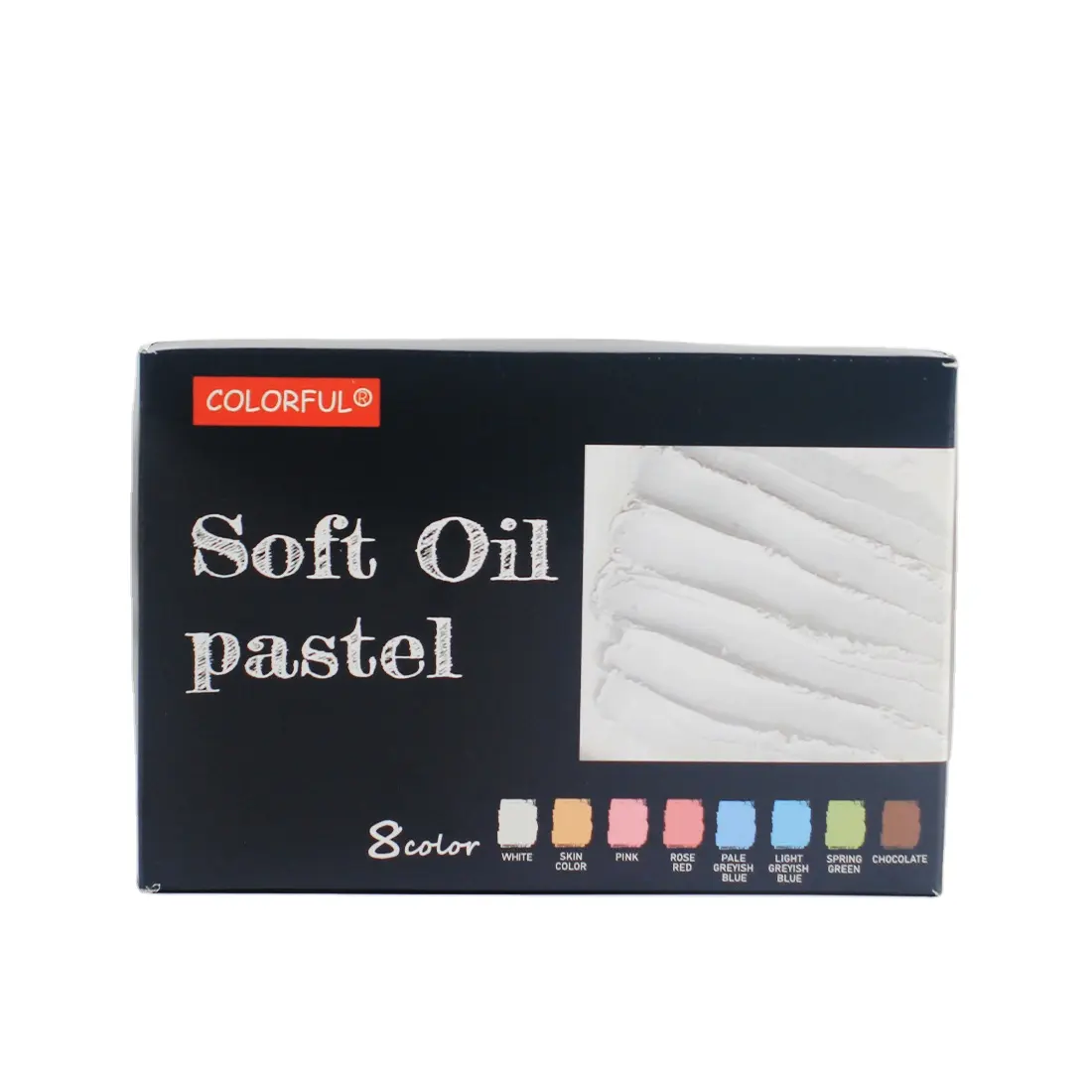 Colorful brand SOFT Oil pastel set of 8 colors