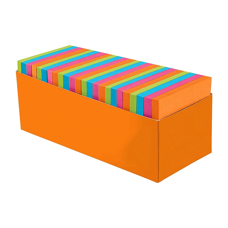 Hot sale paper cube 3x3 inches 10 colors Sticky Notes custom logo print sticky note