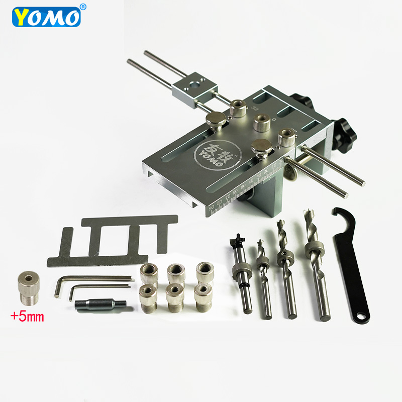 New extended wood dowel pin drilling jig  for Furniture Cabinet Connecting High Precision Dowelling Jigs Kit