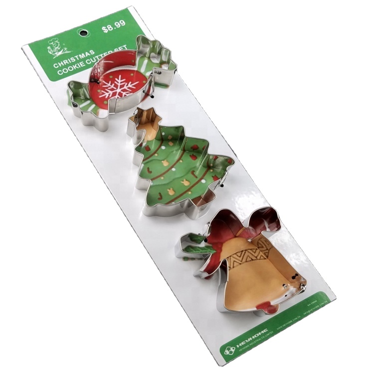 Amazon Hot Hand Baking Tools Christmas Tree Clock Cookie Cutter Set