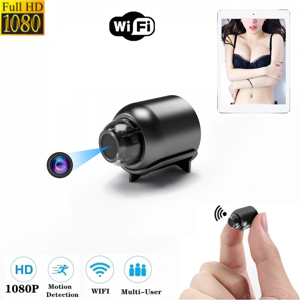 Беспроводная IP камера экшн-камера с Wi-Fi камера наблюдения 1080P HD проектор для домашнего ночного видения удаленный монитор 160D широкоугольная микрокамера привязан к монитору