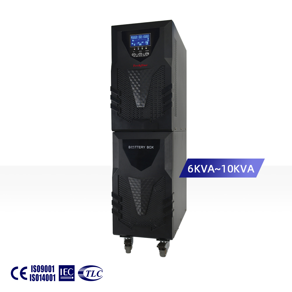 Factory Supply Pure Sine Wave High Backup UPS Uninterrupted Power Supply Built-in Battery 10KVA 10KW UPS