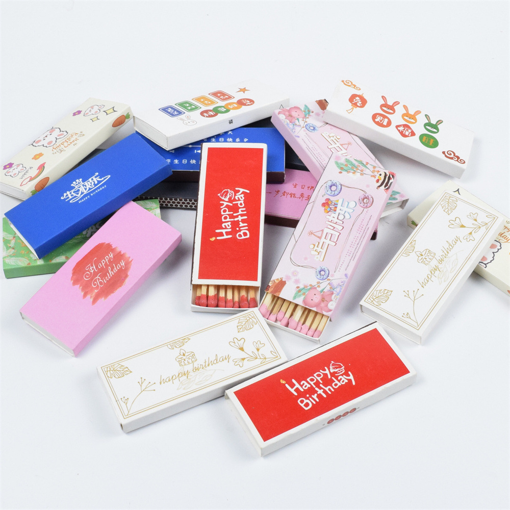 Matchbox Cheap Bulk Safety Matches Custom Wholesale Safety Pink Wood Matches household natural match