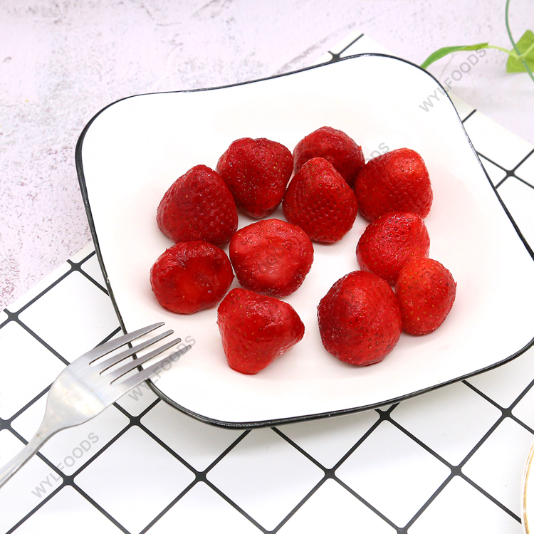 New season wholesale factory price IQF frozen strawberry egypt red core inside strawberi fresa fruits for juice jam