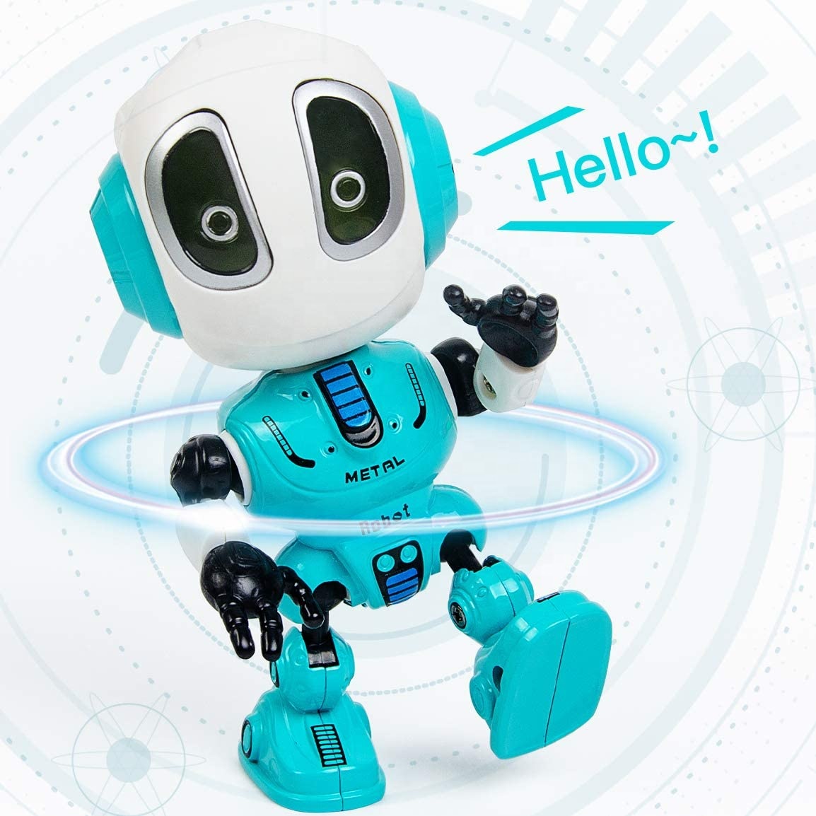 Amazon Hot Sale Talking Robot Toys, Recording Children Interactive Toy, Mini Touch Control Electronic Education Robots