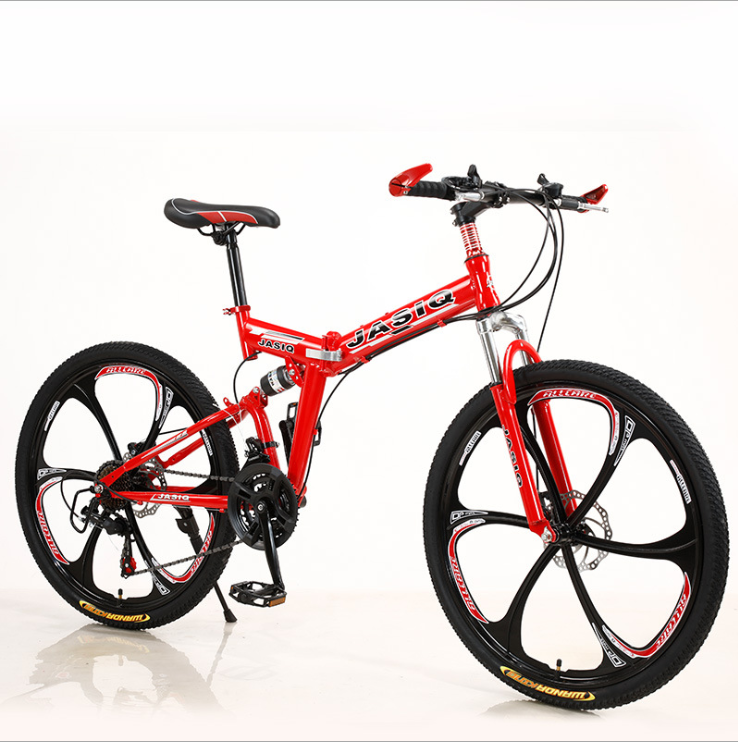 26 inch mountain bike adult male and female students variable speed bike folding mountain bike shock-absorbing bicycle