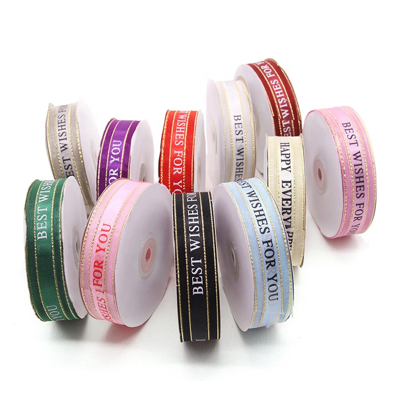 Wholesale factory direct selling custom logo printing high quality 100% polyester ribbon