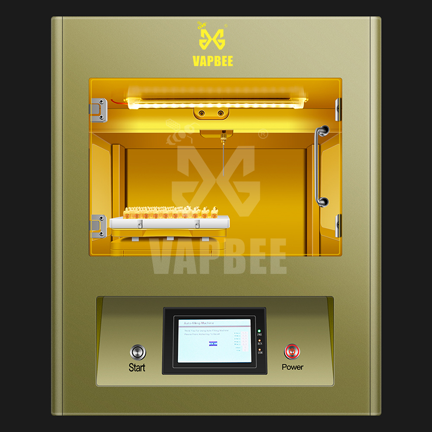 Популярная Настольная Машина VAPBEE для наполнения картриджей cbd золотого цвета