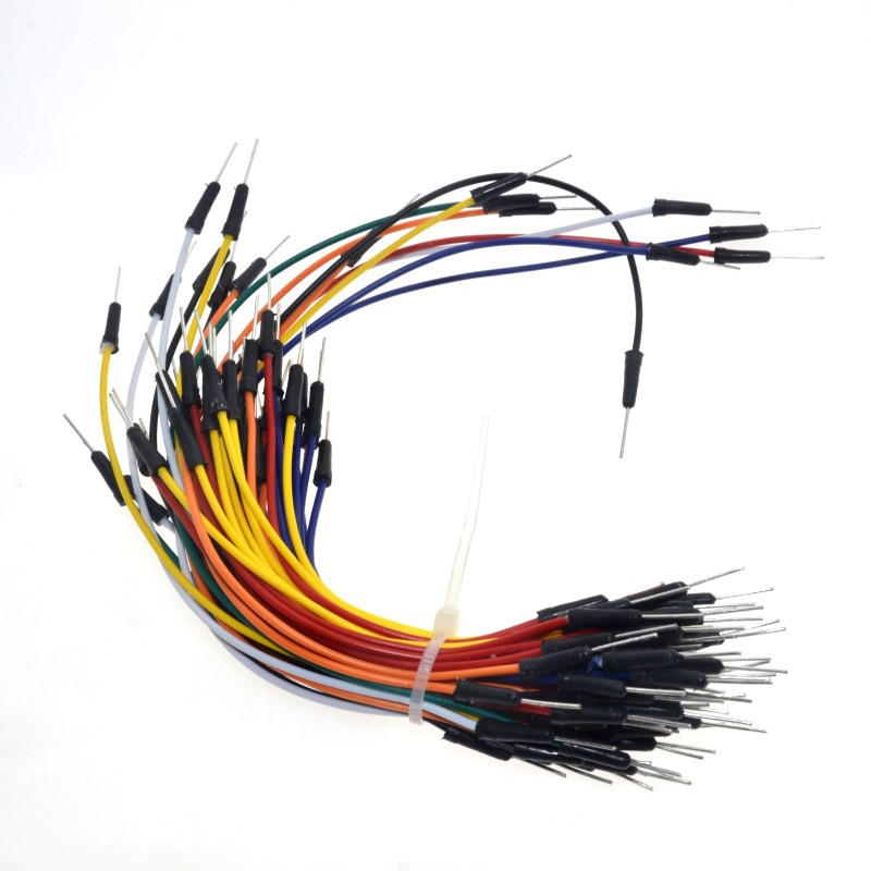 65pcs lot Solderless Flexible Bread plate line Breadboard Jumper wires Cables