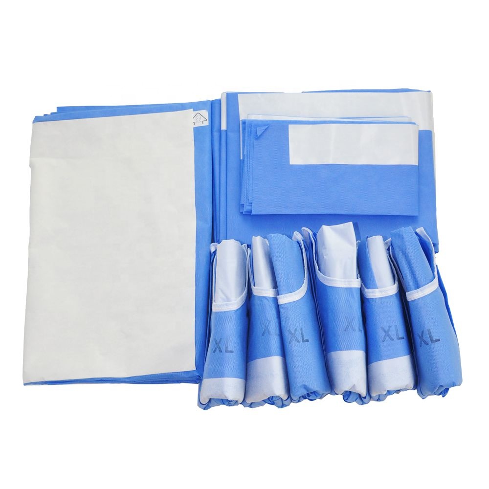 Disposable Nonwoven Waterproof Cardiovascular Surgical Pack EO Sterile factory price OEM