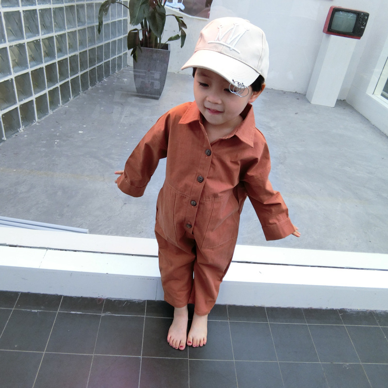 children's long sleeve autumn outfit boys climb clothes jumpsuits