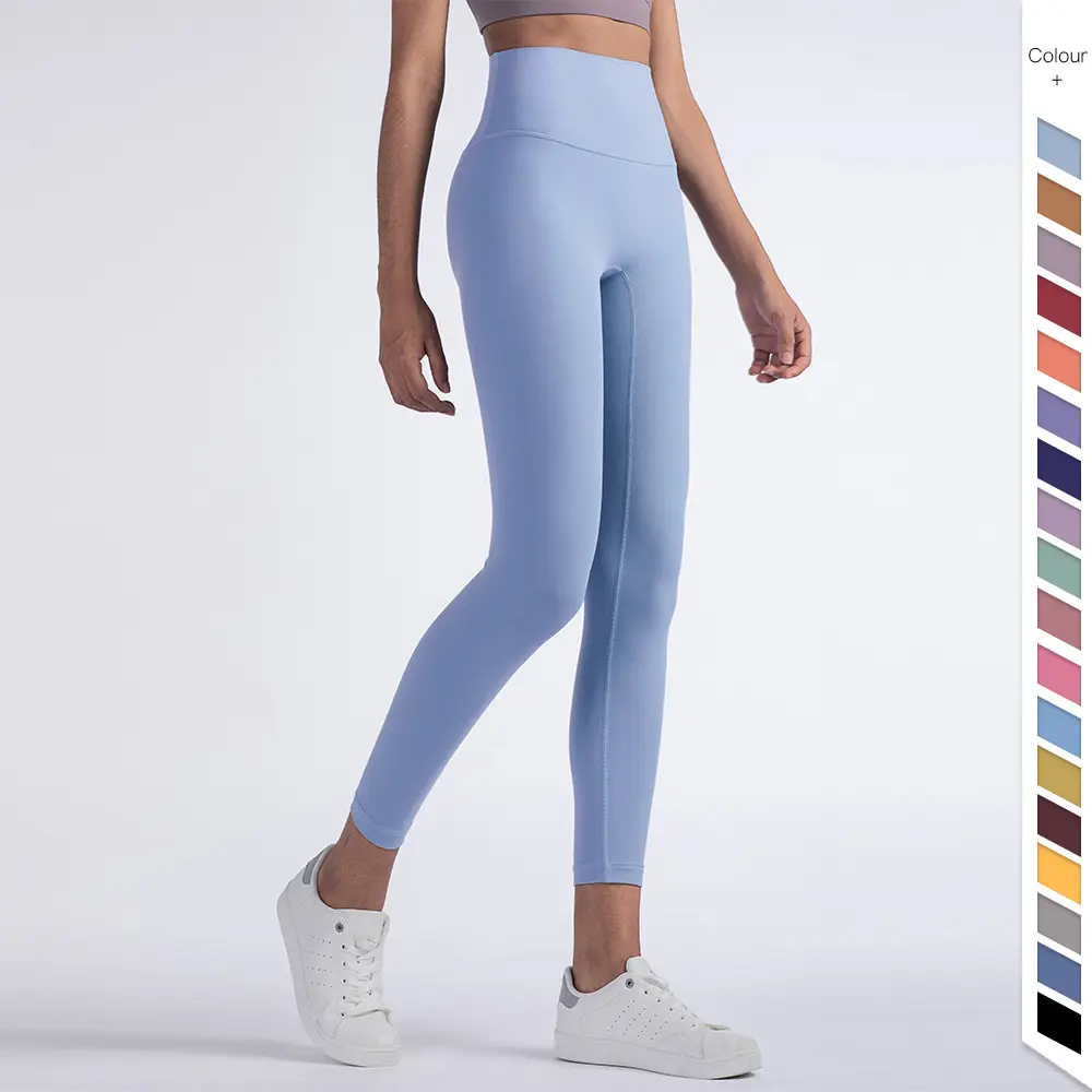 High Waist custom logo Seamless Women plus size Elastic Fitness Running tiktok Gym Sportswear Pants Workout Sports Yoga Leggings