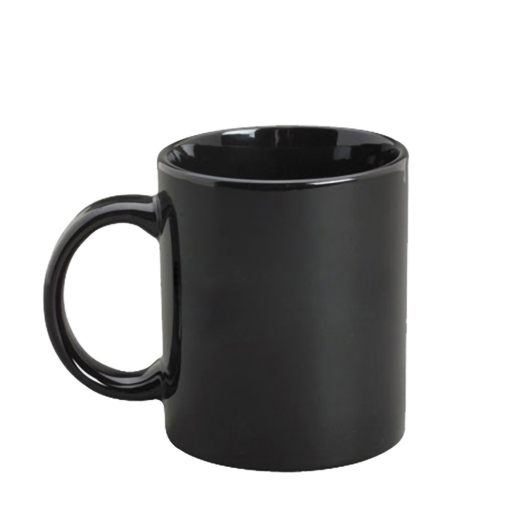 New promotional product various 330ml matte black ceramic coffee mug with customized logo