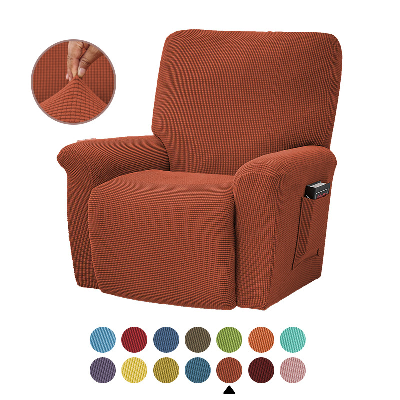 Воротом, утепленная флисом, для дивана Recliner с защитой от проколов Non-slip мебель чехол для дивана Recliner стрейч для диванов