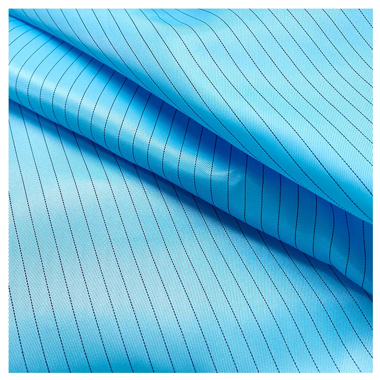 High Quality Esd Anti-static Clothing Fabric Antistatic Esd Fabric for Cleanroom Polyester Clothes