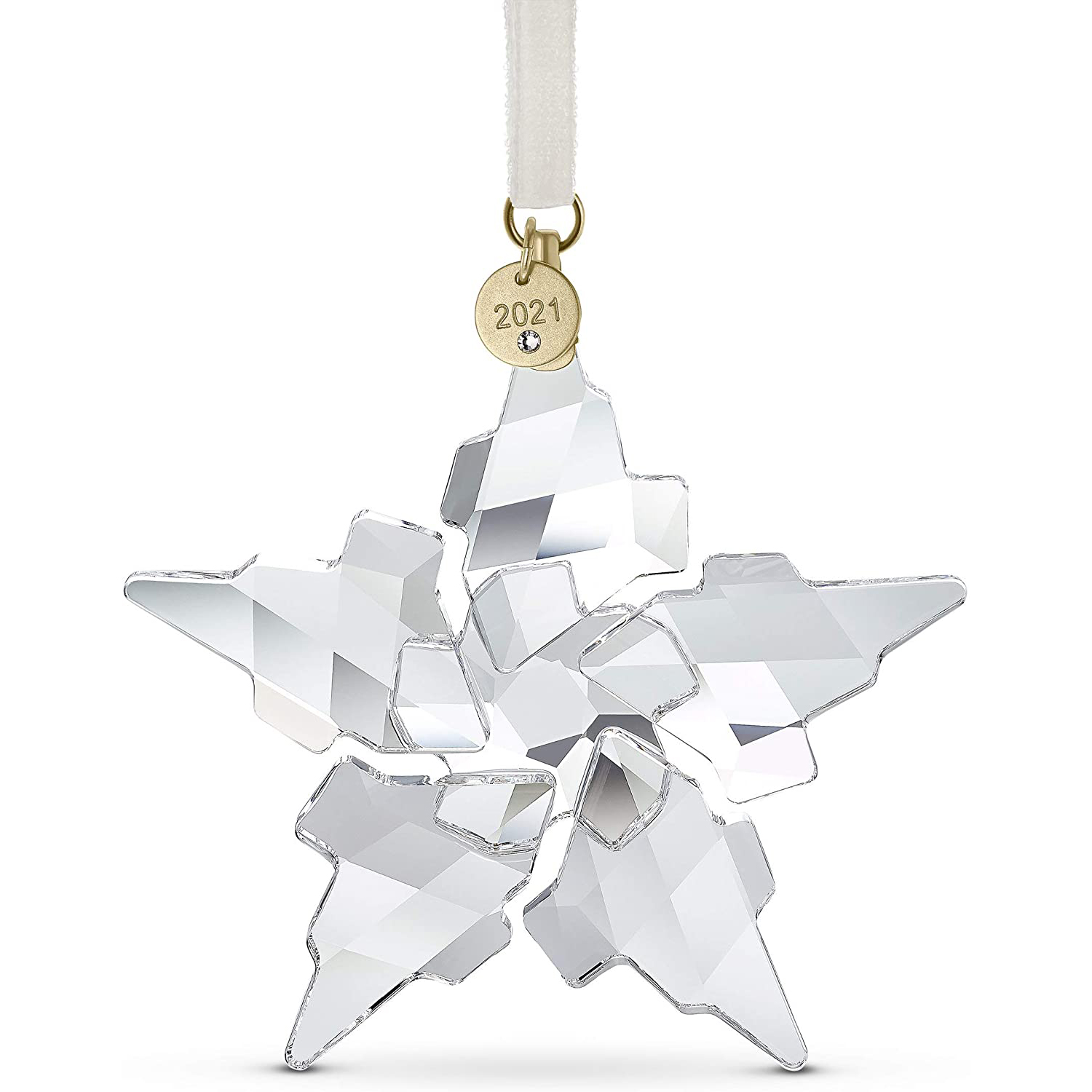 Christmas Ornament, 2021 Annual Edition, Large, Clear Crystal