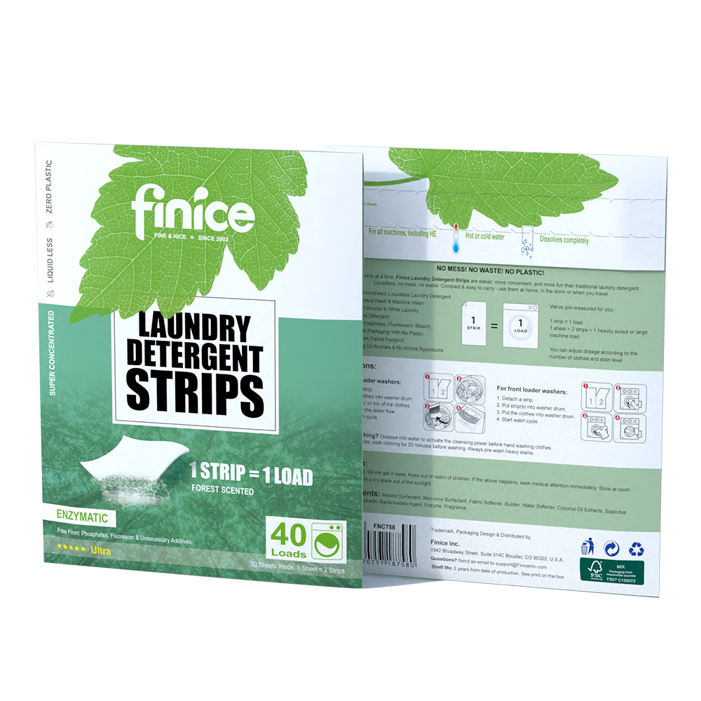 Ultra Seris Laundry Detergent Sheets Laundry Strips OEM ODM Customized Hypoallergenic Laundry Strips