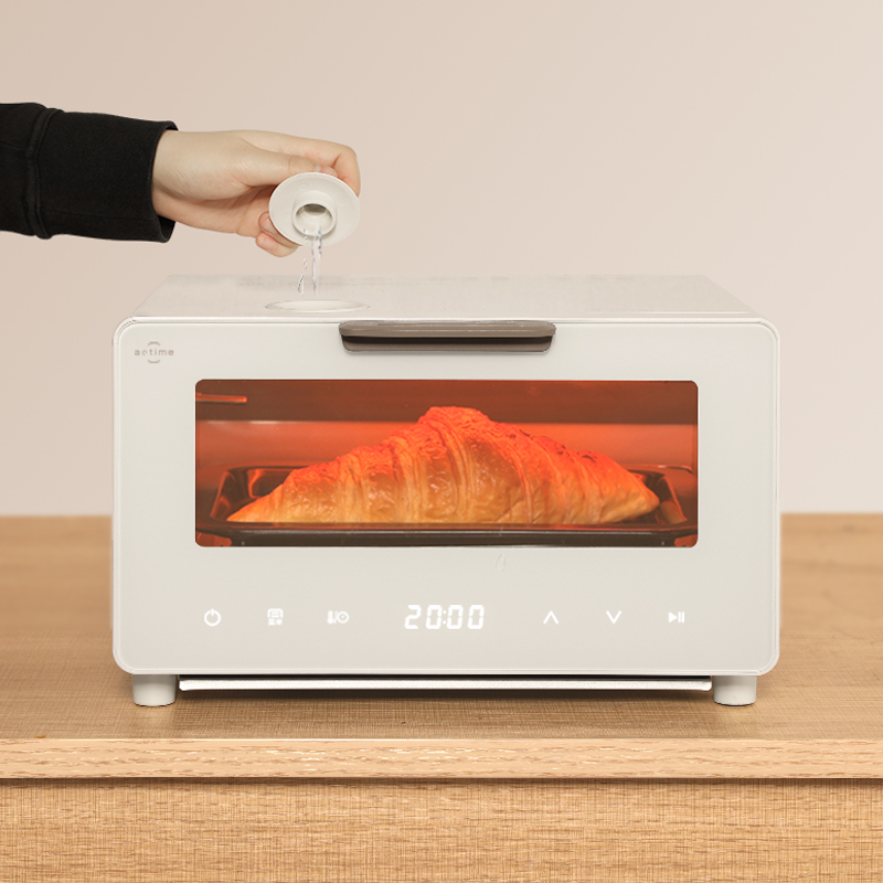 1300W Kitchen Countertop Electric Oven Mini 10L Steam Oven Toaster With Digital Control