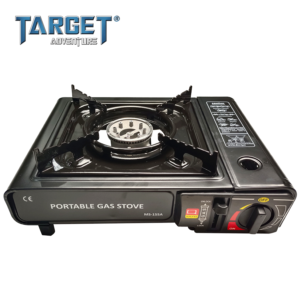 Outdoor Portable Tent Gas Stove Oven Gas Plate Butane Gas Stove with Oven Sale Shield Metallic Set Piece Combo Pyramid Material