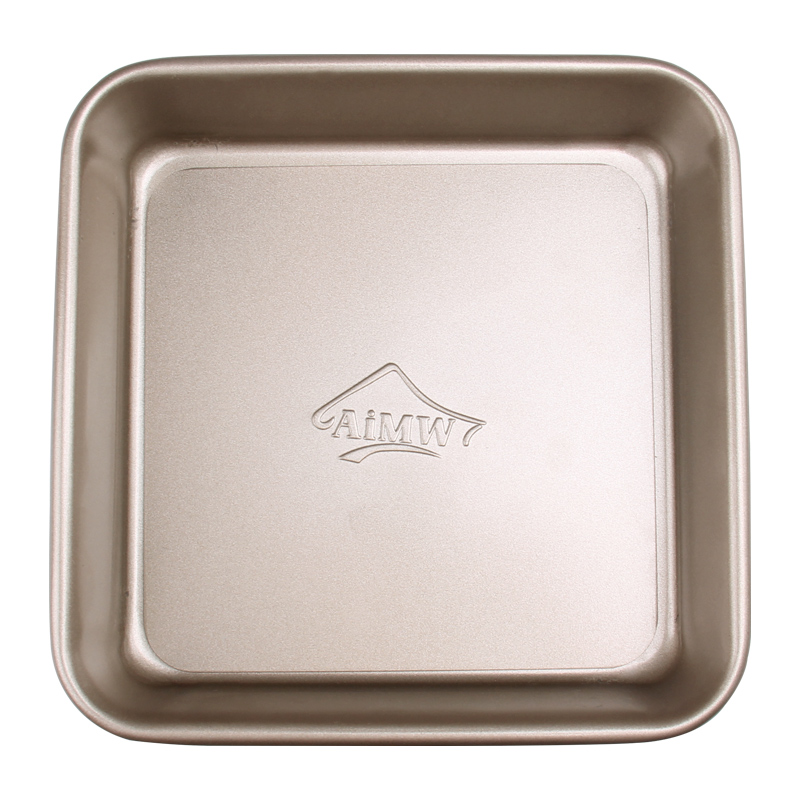 Carbon Steel Square Cake Pan with Removable Loose Bottom Non-Stick Square Bakeware