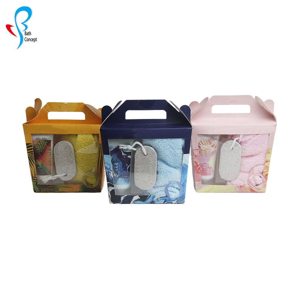 Wholesale handmade custom organic vanilla perfume bath set moisturize cleaning skin care private label bath set spa gift