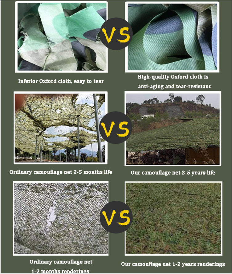 Ghillie Netting Hunting Tactical Military Tough Oxford Cloth Tear-Proof Camo White Camo Netting Hunting Net