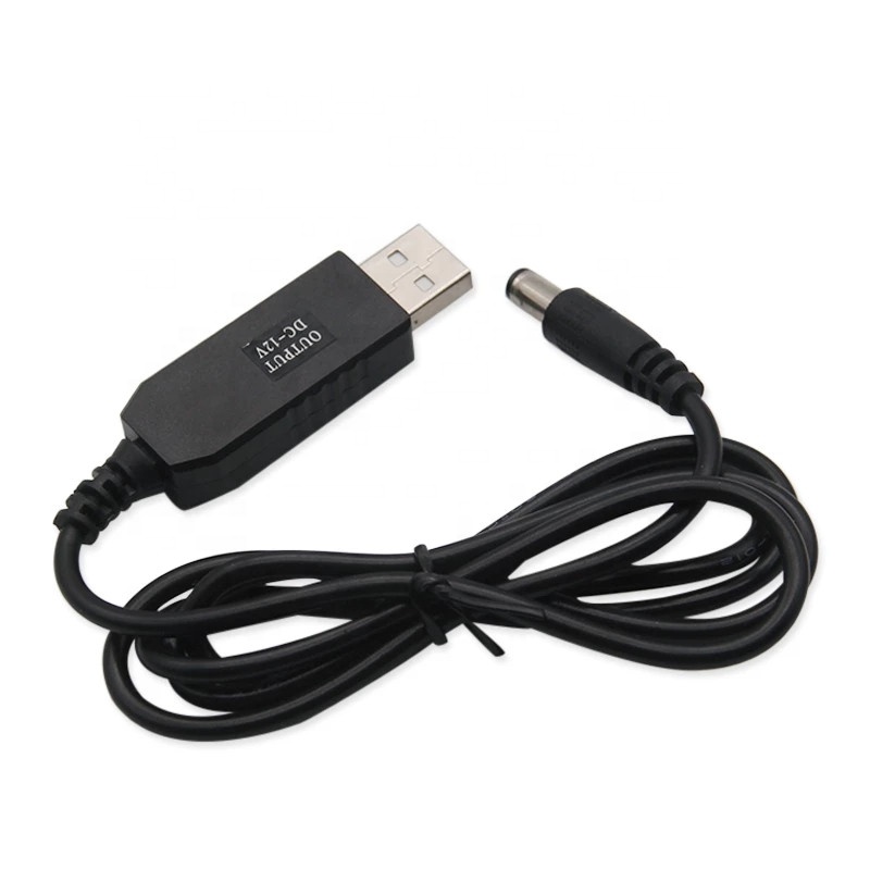 USB-адаптер для маршрутизатора с 5 в постоянного тока на 9 в 12 В, Повышающий Модуль, повышающий преобразователь, провод 2,1x5,5 мм