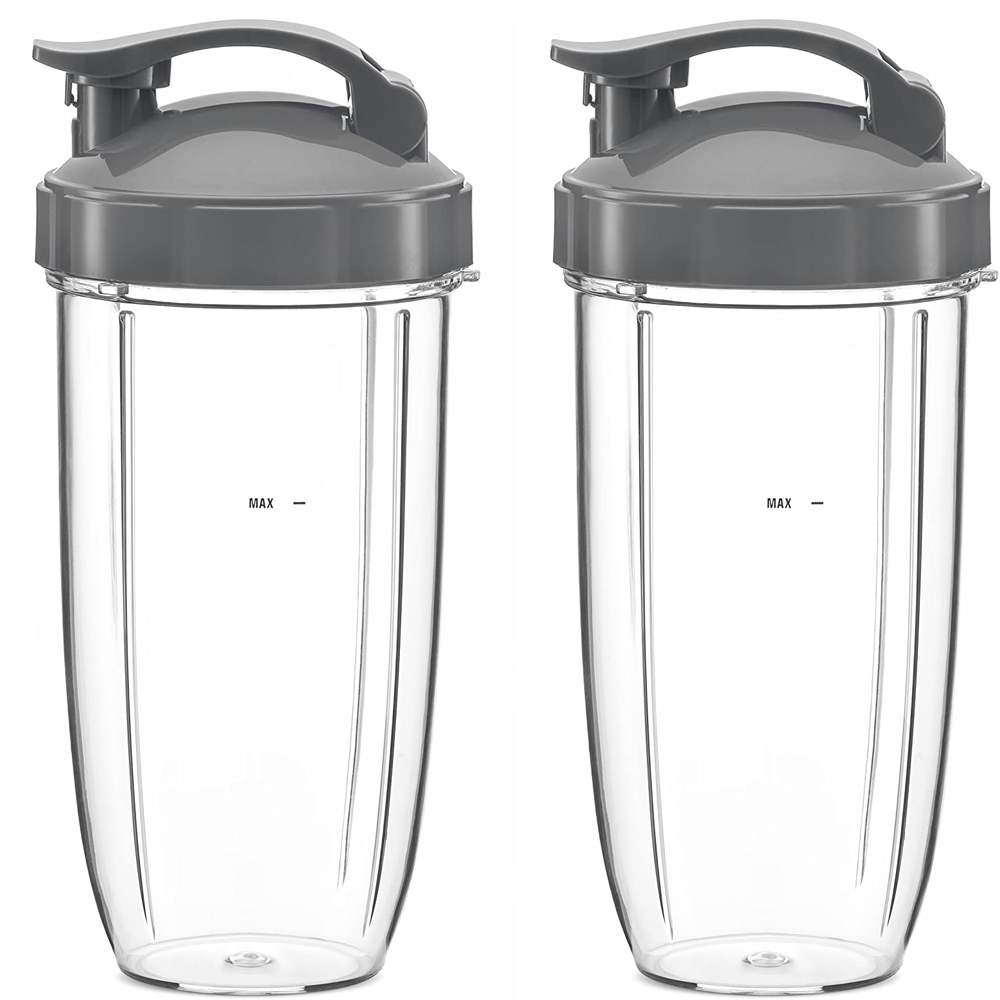 32oz Сменные чашки с откидной крышкой для Nutri 600w и Pro 900w блендер