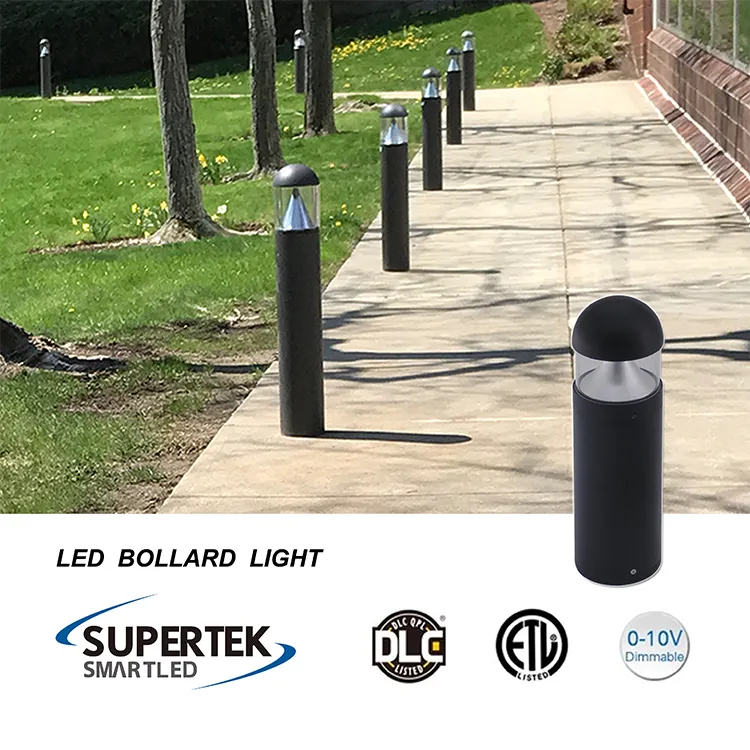 25w Outdoor LED Bollard Light Dia Casting Aluminum Landscape Garden Lighting Fixtures