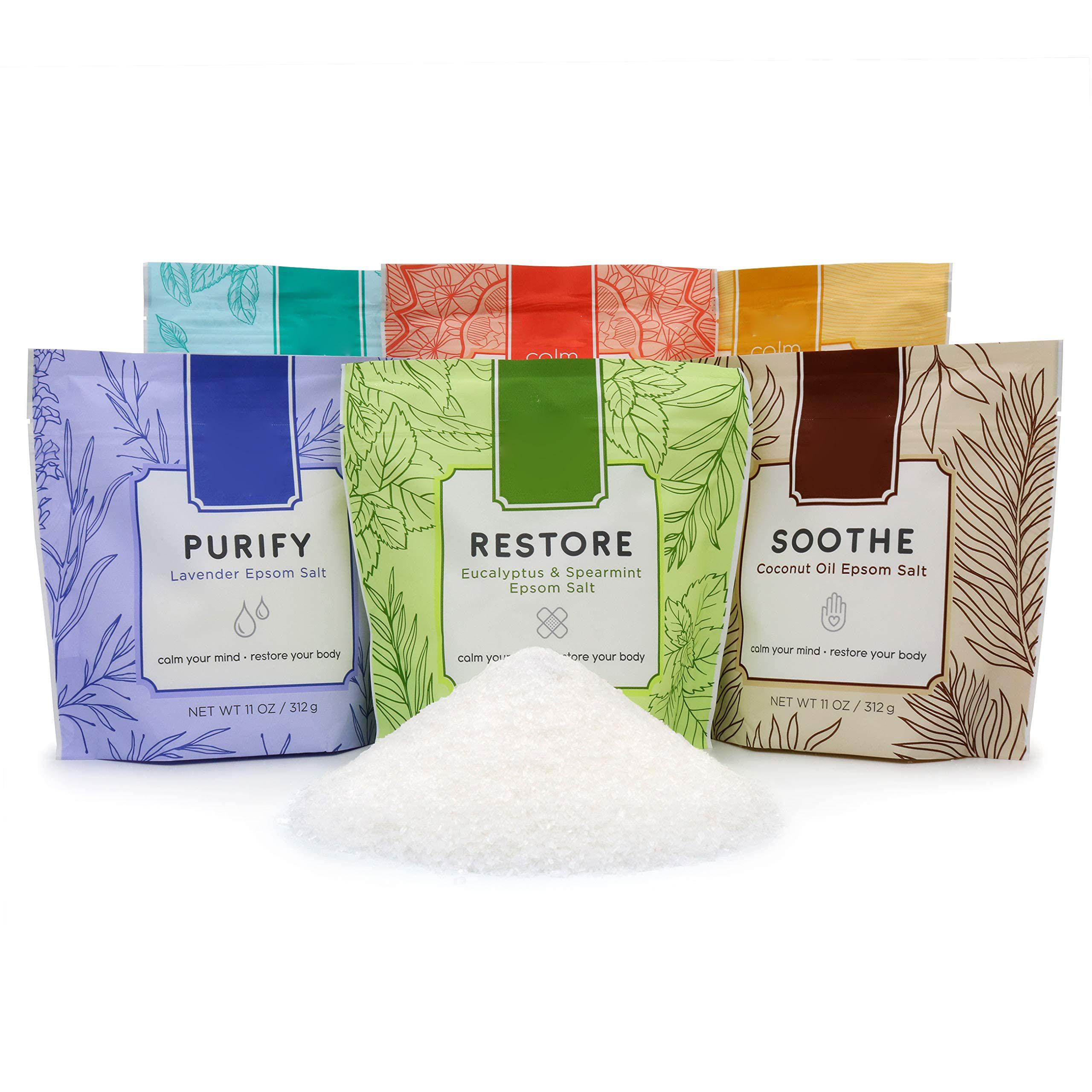 OEM Private Label Spa Relaxing Lavender Foot Soak Bath Scrub Body Epsom Salt Organic Natural Rose Petal Bath Salts With Flowers