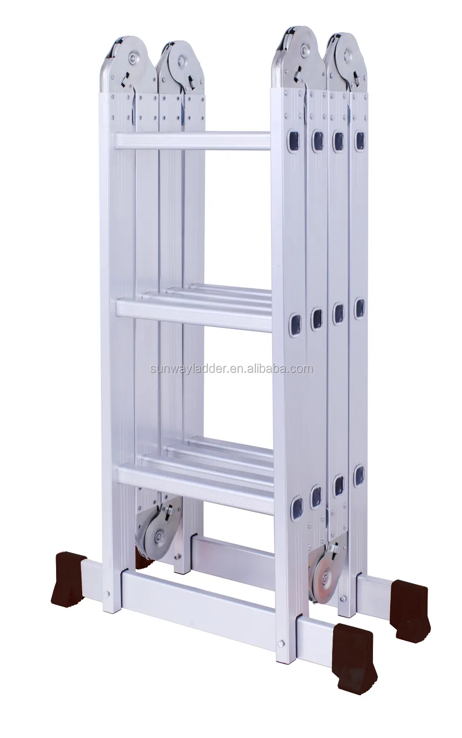 Step Aluminum Ladder En131 Multi Purpose Aluminum Articulated Step Ladder