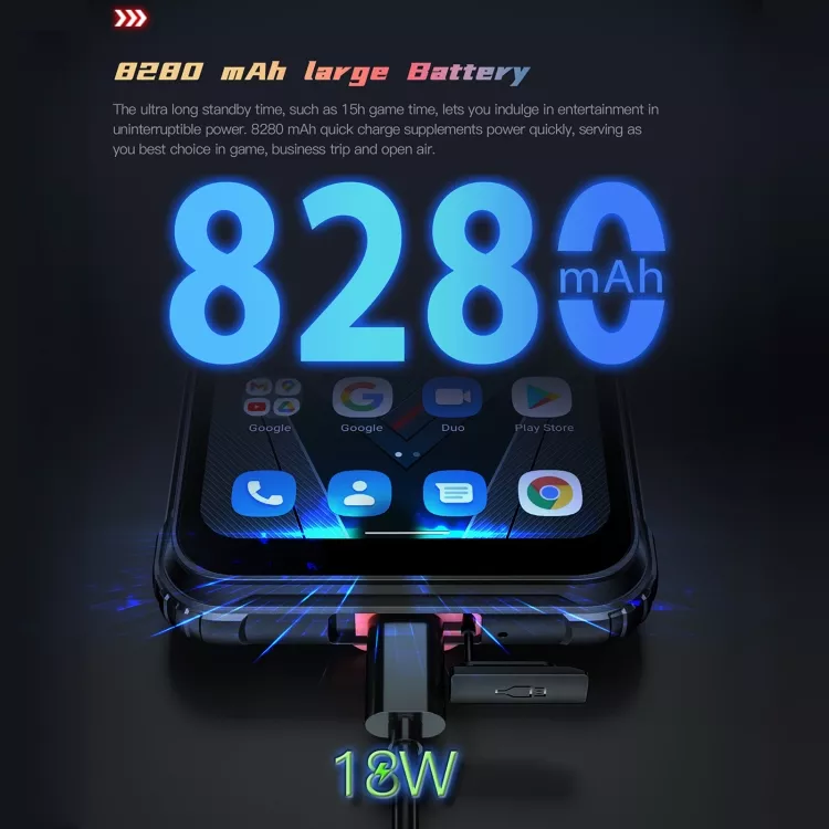 NEW ARRIVAL HOTWAVE CYBER 7 Rugged Phone 8GB+128GB 8280mAh Mobile Phones 5G Android 11 Smartphones
