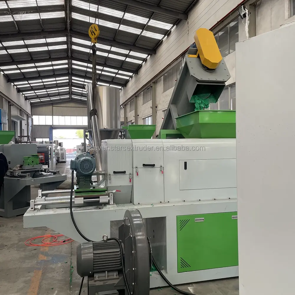 Granulator Machine Plastic China Dry Granulator Plastic Film Woven Bags Squeezing Drying Granulator Machine For Polyethylene