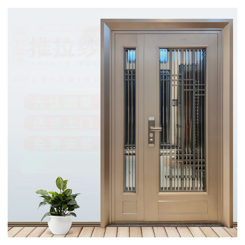 Hihaus new custom high quality exterior steel entry security doors residential