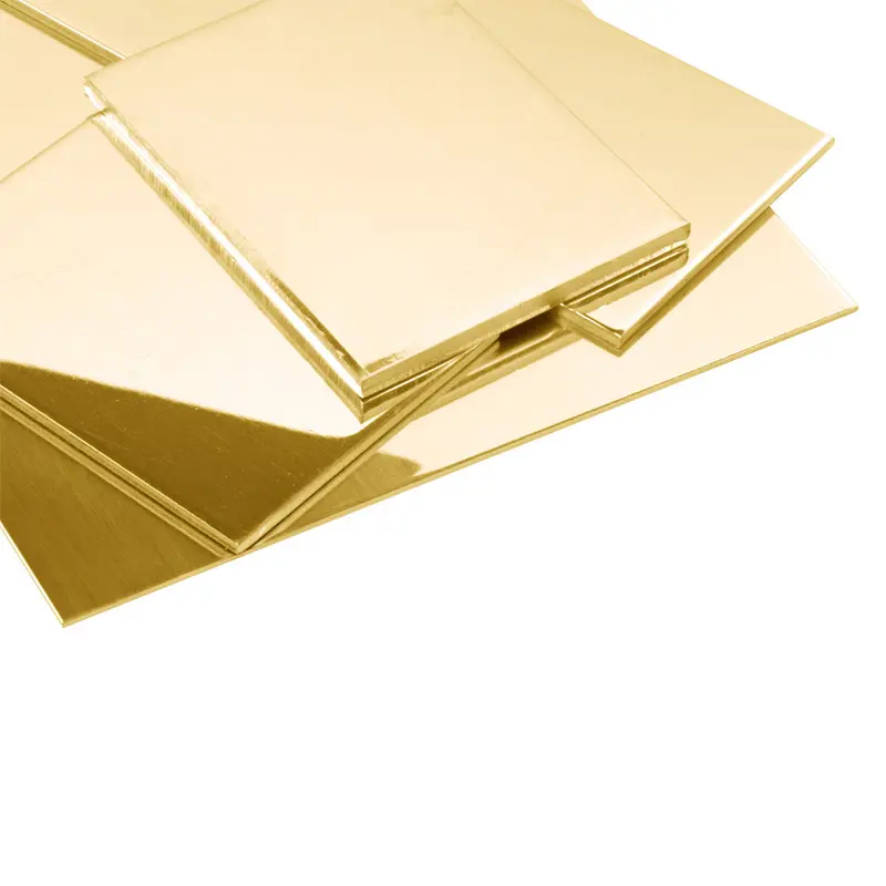 High praise rate 1500x 3050 x 1.5mm custom thickness 0.3-60mm C26800 C27200 Shiny brass Copper sheet brass sheet