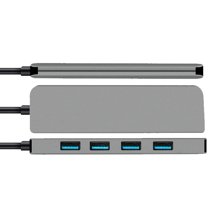 IHaitun 2020 Черный Многофункциональный тип-c концентратор для HD и USB и TYPE-C PD 5 в 1 конвертер