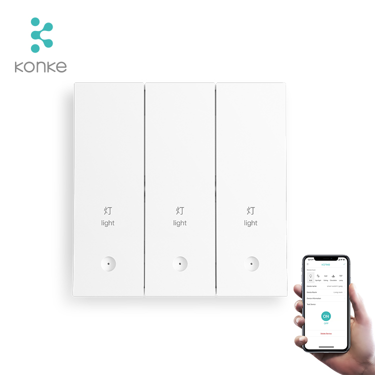 Умный выключатель света Konke zigbee 3,0, умный переключатель на 1, 2, 3 комплекта