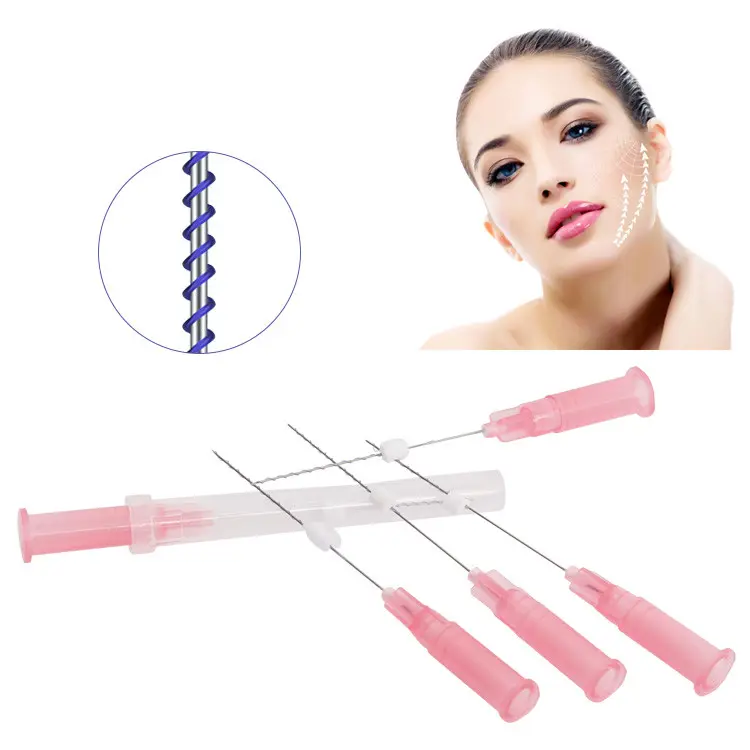 Personal care face tensores pdo threads lifting for deep wrinkle Mono Screw 30g 25mm sharp needle