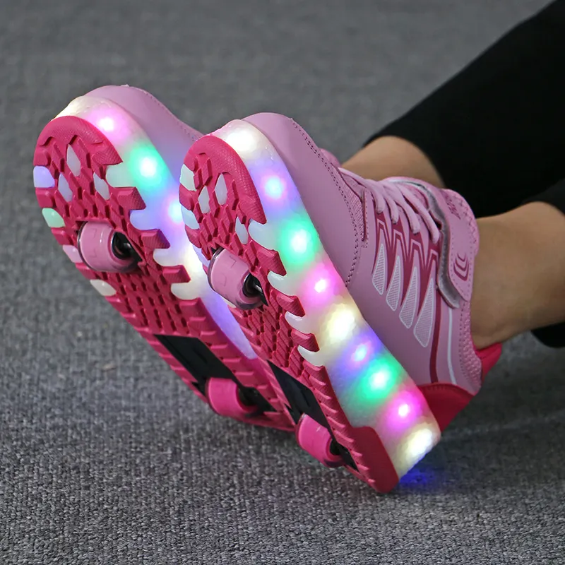 kids roller skate shoes , retractable 2 wheel roller shoes , fashion led light up girl shoes with wheel