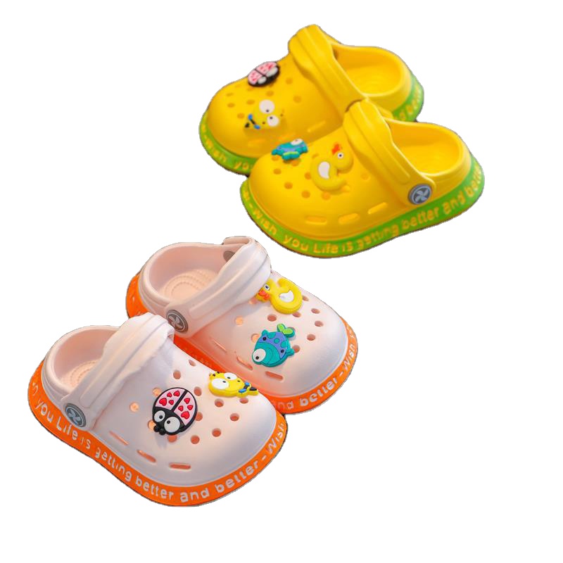 Cute Cartoon Clogs Shoes Children Sandals Holey Kids Pink Fashion Garden Shoes