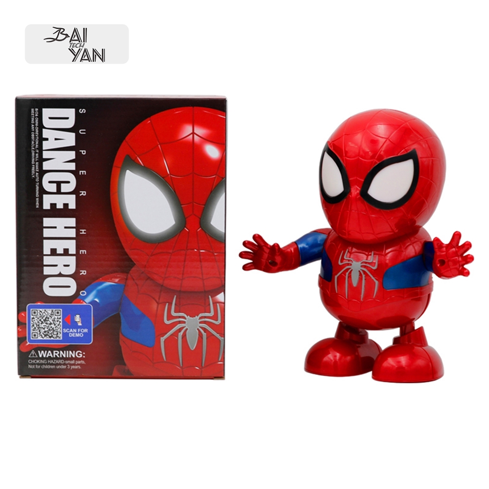 Игрушки Marvel на батарейках, танцующий паук, электронная игрушка, танцующие с подсветкой и музыкой для детей, подарок на Хэллоуин и Рождество