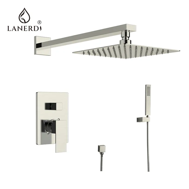 UPC Brushed Nickel Brass shower Faucet