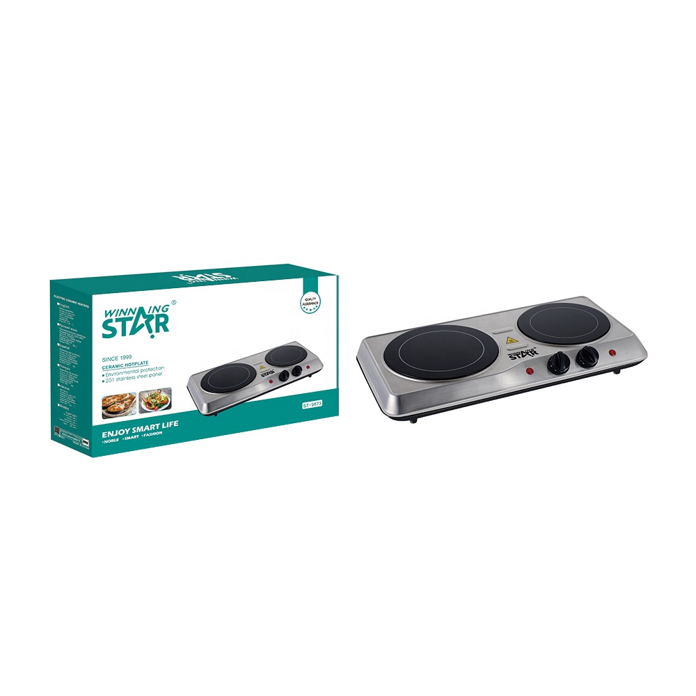 С двигателем внутреннего сгорания звезда ST-9673 1000W + 1500W чисто медный провод портативная электрическая плита для приготовления пищи Электрический