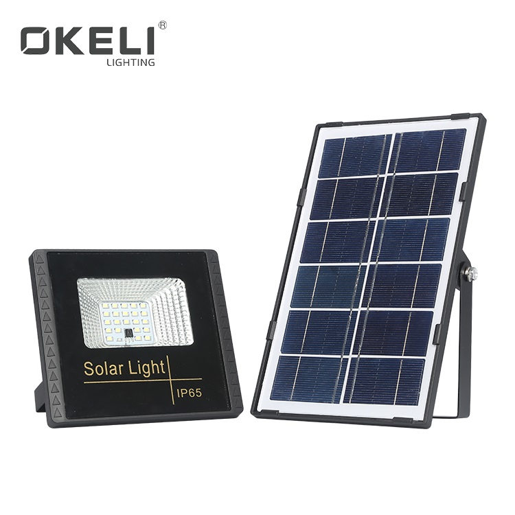 Китайская Фабрика OKELI, здание снаружи IP66, водонепроницаемая наружная светодиодная Солнечная прожекторная лампа 10 Вт 30 Вт 60 Вт 100 Вт