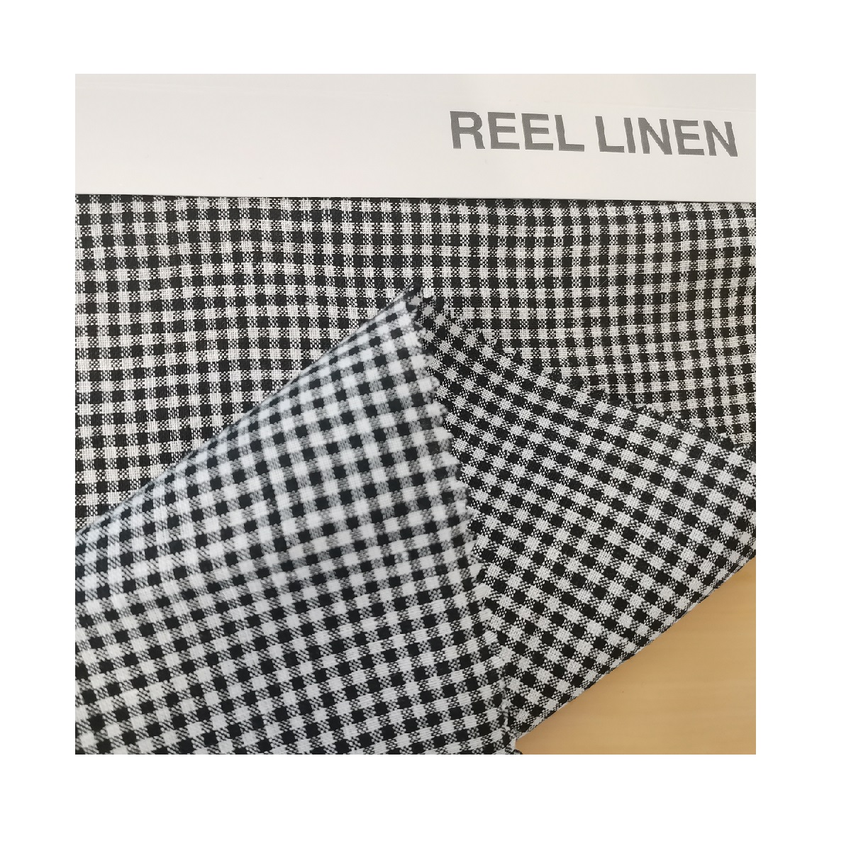100% linen checked fabric yarn dyed for shirt roll